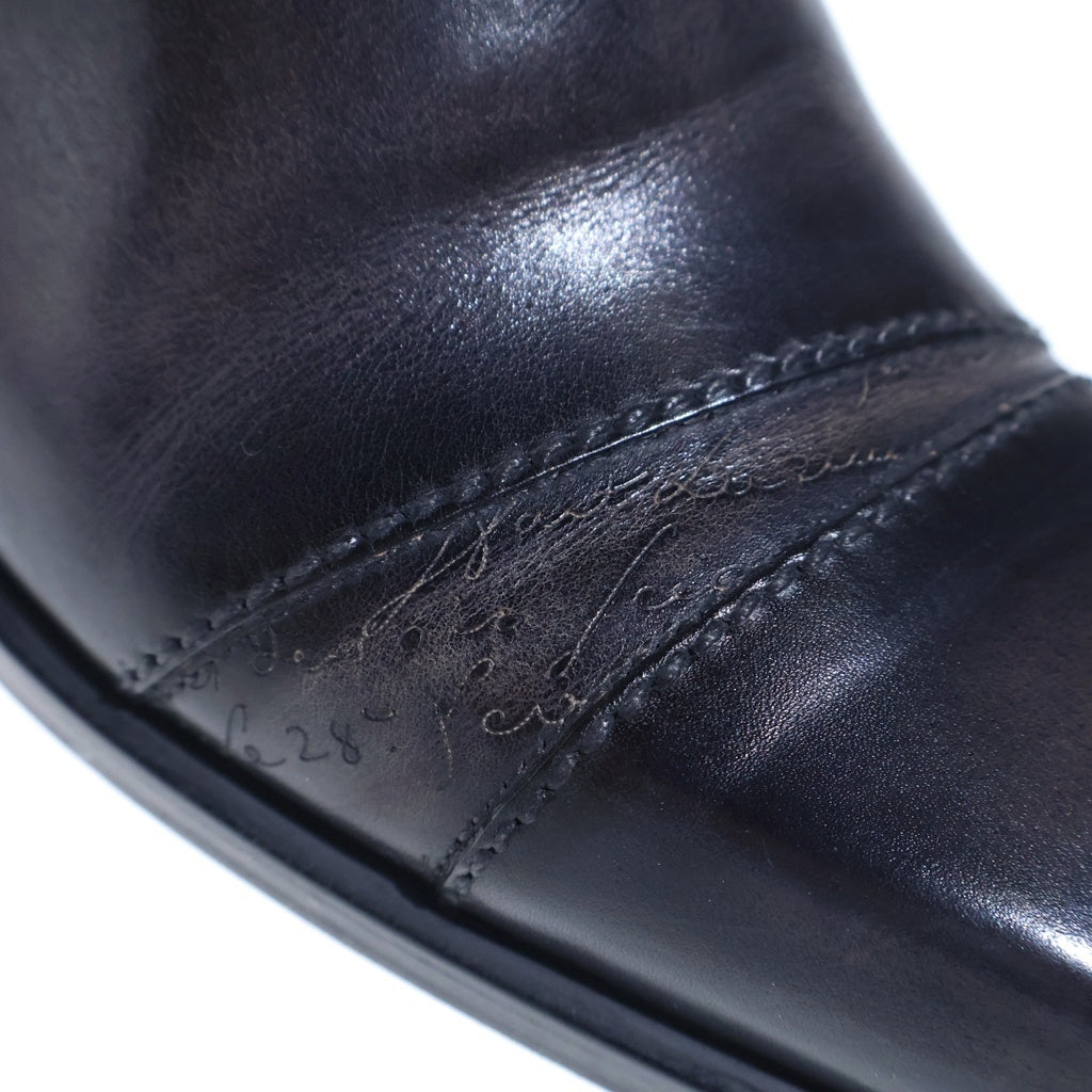 Berluti(ベルルッティ) カリグラフィ レザー シューズ ローファー 革靴 ブラック