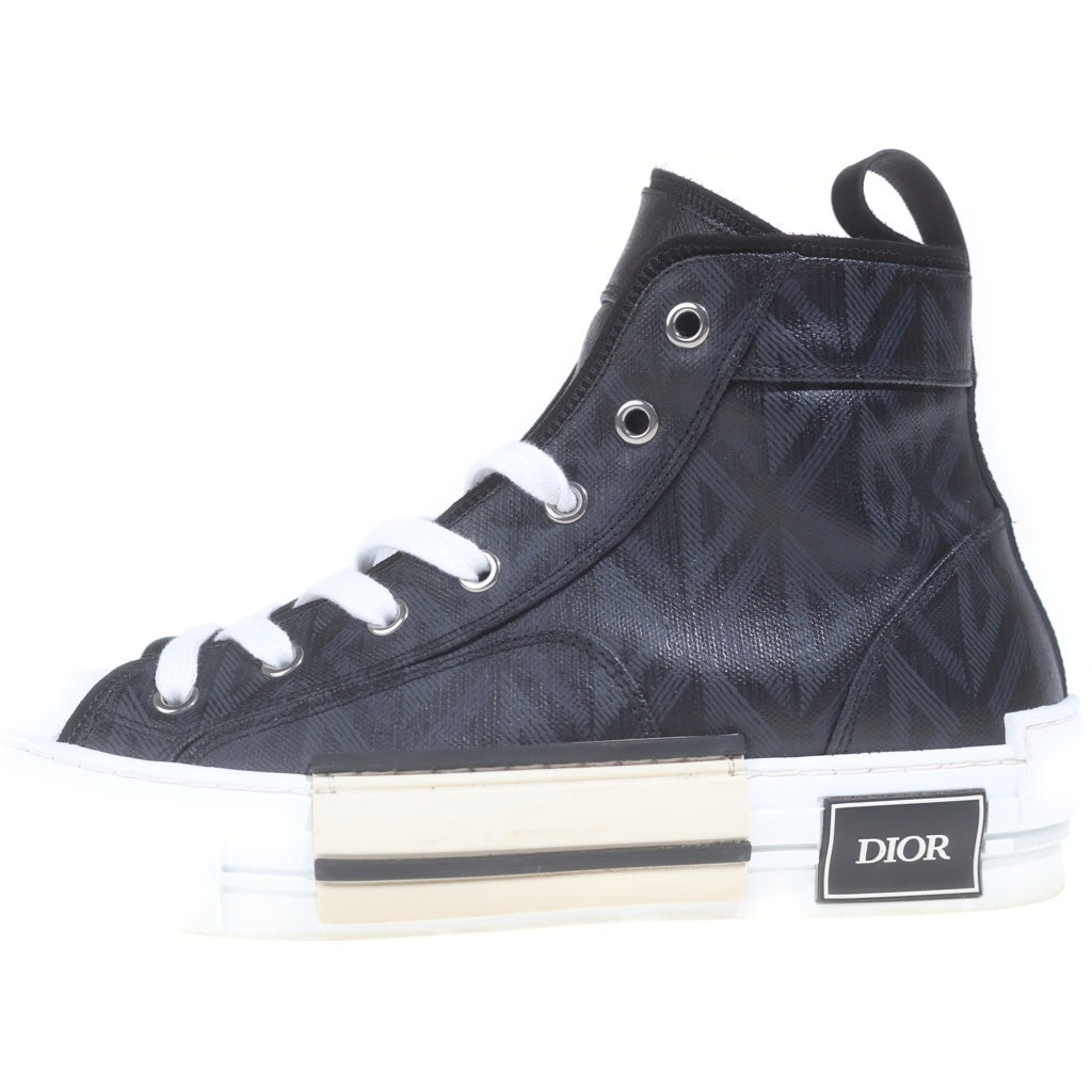 Christian Dior(クリスチャンディオール) B23 リーグ ハイトップスニーカー ブラック×ホワイト