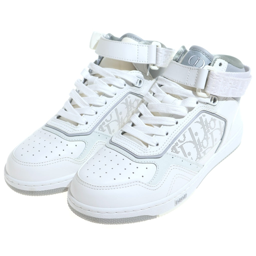 Christian Dior(クリスチャンディオール) B27 ミッドトップ スニーカー オブリーク ホワイト