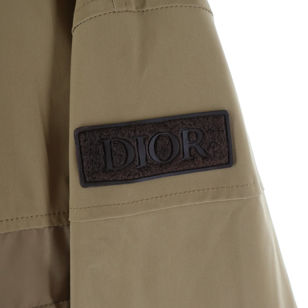 Christian Dior(クリスチャンディオール) ブルゾン サドル ポケット ゴールド×ブラウン ナイロン 013C409A4716