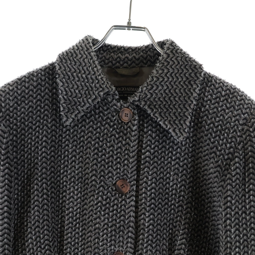 GIORGIO ARMANI(ジョルジオアルマーニ) ■ロングコート グレー コットン×ポリエステル