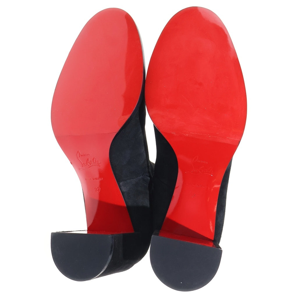 CHRISTIAN LOUBOUTIN(クリスチャンルブタン) ストレッチアドクサ70 ベロアレザー ブーツ ブラック 37 レディース