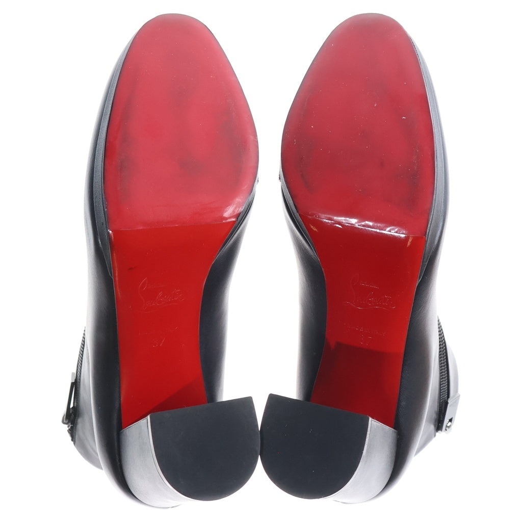 CHRISTIAN LOUBOUTIN(クリスチャンルブタン) ビルギッタ100 ヒールブーツ ブラック カーフレザー #37 1200538 レディース