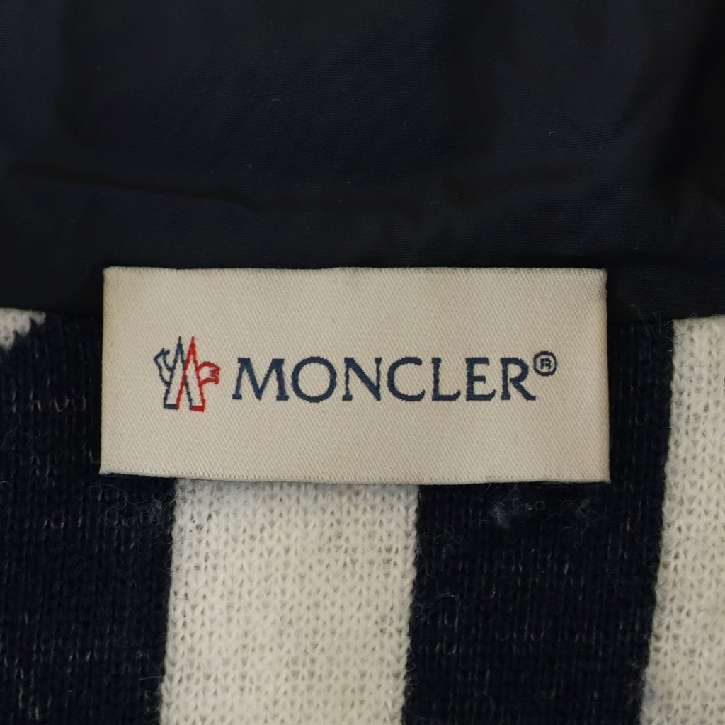 MONCLER(モンクレール) ボアフリースジップアップフーディ ホワイト/ブラック #S 320918G00063 89A9Z