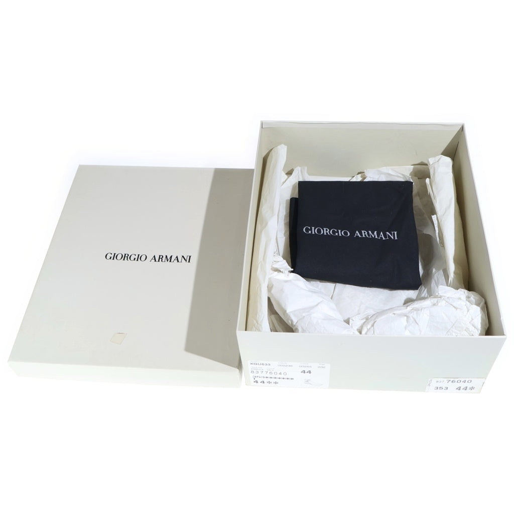 GIORGIO ARMANI(ジョルジオアルマーニ) ジョルジオアルマーニ レザーブーツ ブラウン #44 XGU633