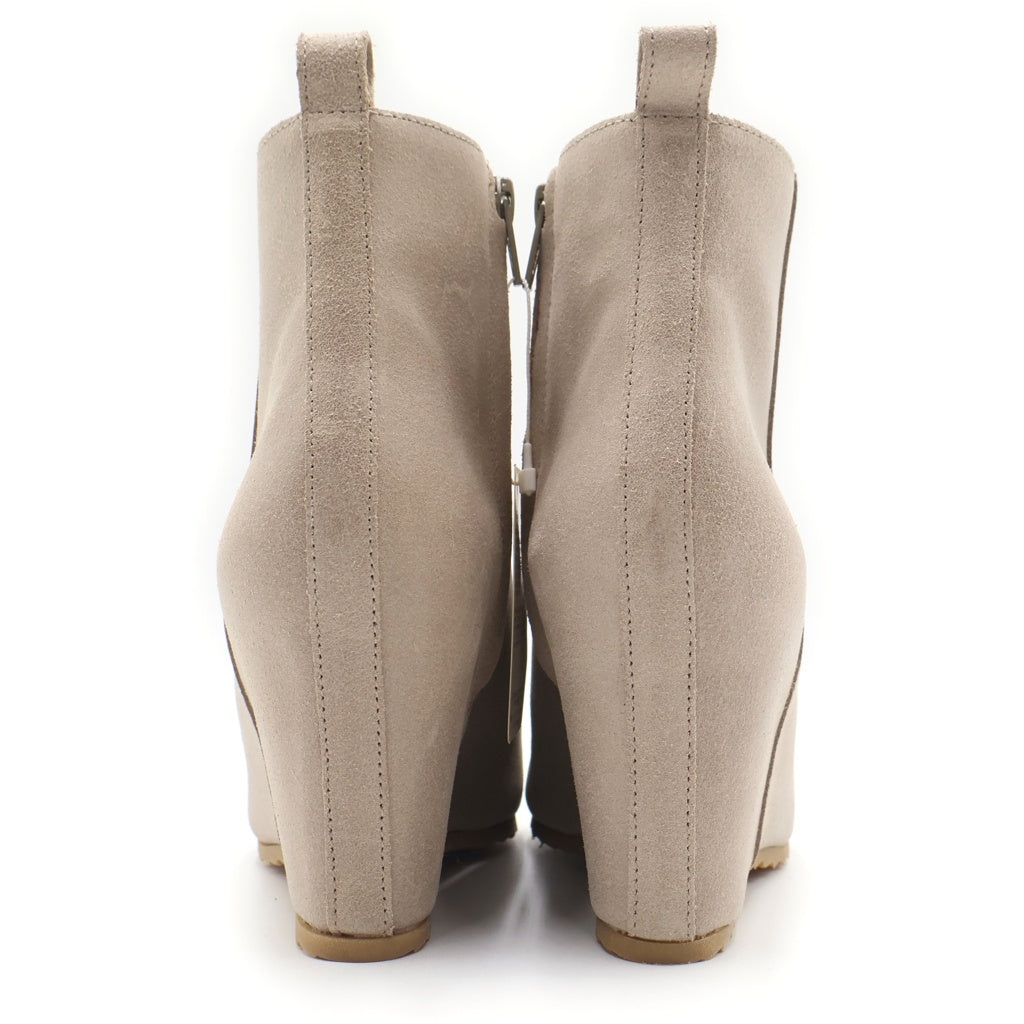 MM6 Maison Margiela(エムエムシックスメゾンマルジェラ) サイドジップスエード ブーツ 37 グレー S40WU0045 レディース