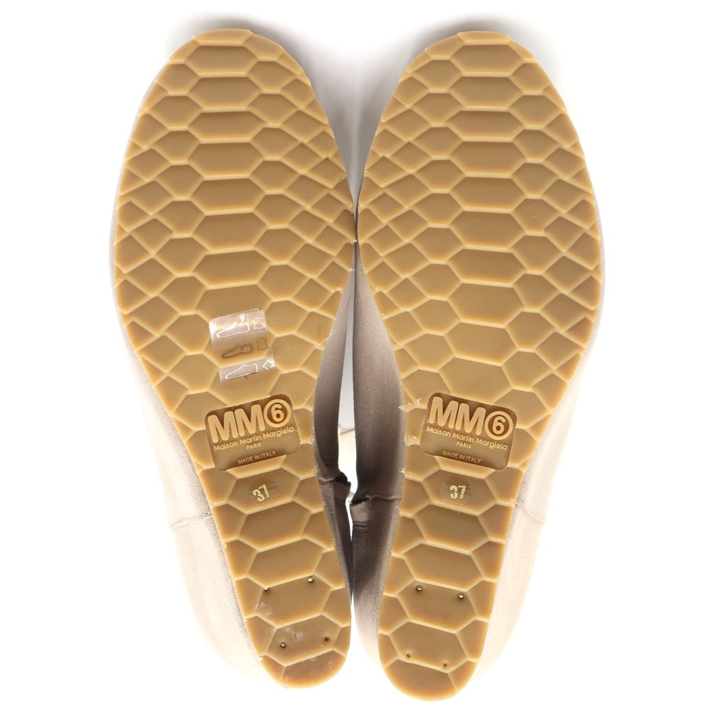 MM6 Maison Margiela(エムエムシックスメゾンマルジェラ) サイドジップスエード ブーツ 37 グレー S40WU0045 レディース