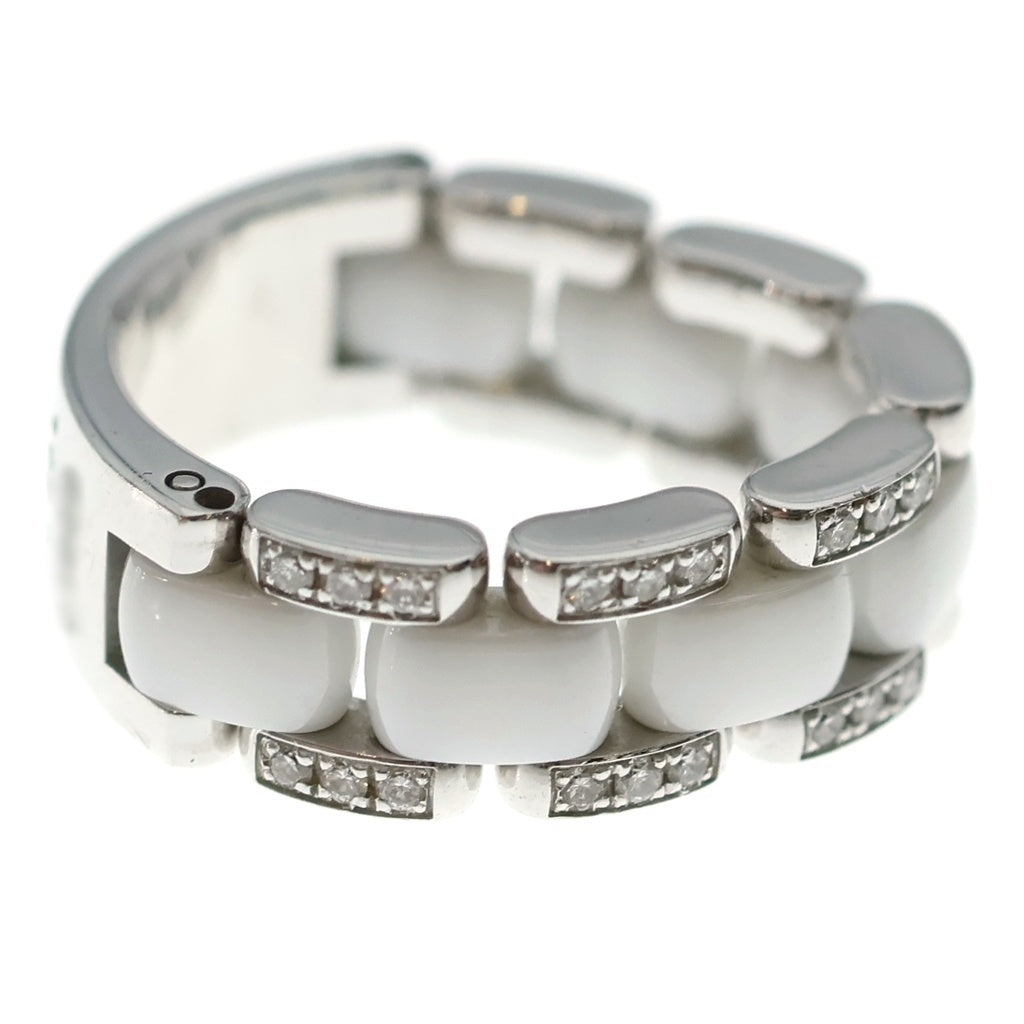 CHANEL(シャネル) ウルトラ パヴェダイヤ リング 指輪 ホワイト×シルバー 750WG/CE #T52 10.4g レディース