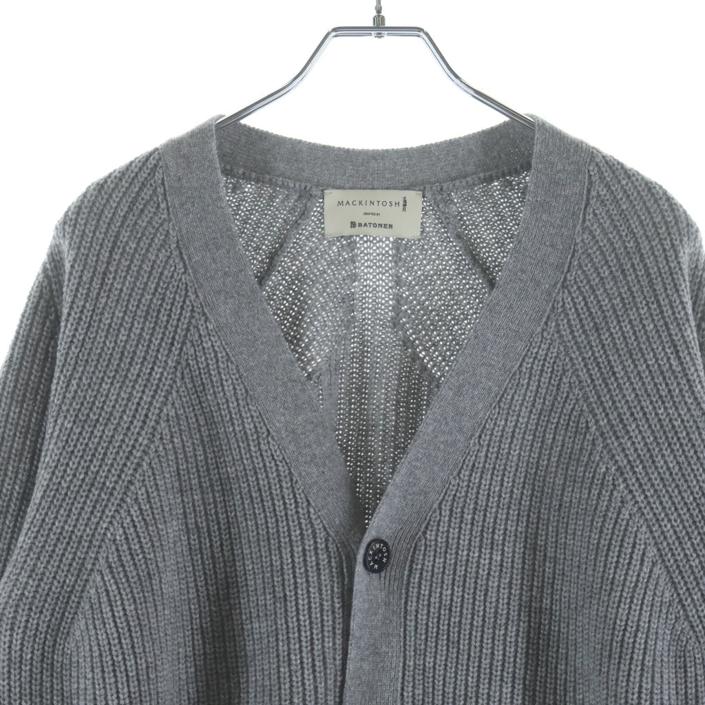 MACKINTOSH(マッキントッシュ) ×BATONER バトナー カシミヤニット 長袖カーディガン グレー レディース