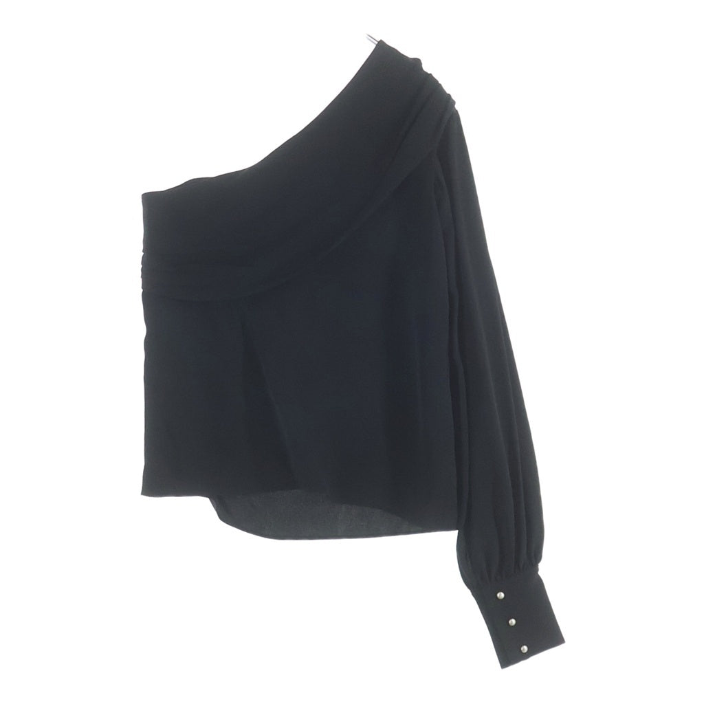 CHANEL(シャネル) 08AW アシンメトリー ドレープデザイン シルク トップス ブラック レディース P33689V21151