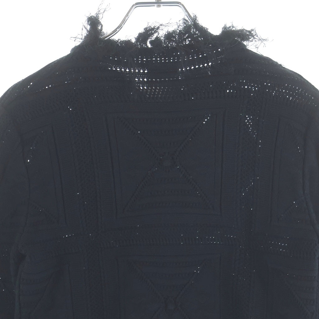 CHANEL(シャネル) 05SS カメリアボタン コットンニット カーディガン ブラック レディース P25854V01867