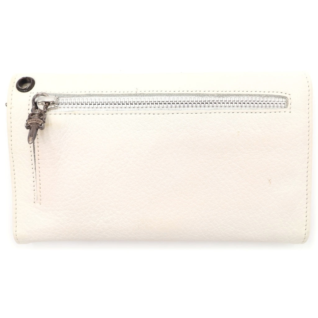 CHROME HEARTS(クロムハーツ) WAVE ウェーブ レザーウォレット 財布 ホワイト