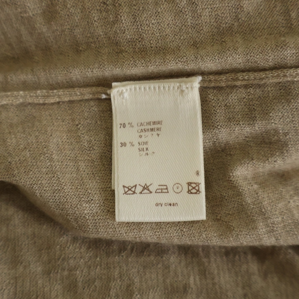 LOUIS VUITTON(ルイヴィトン) 07AW シルク混 カシミヤ ボタンデザイン プルオーバー ニット セーター ベージュ レディース RW072A WLKM07MMH