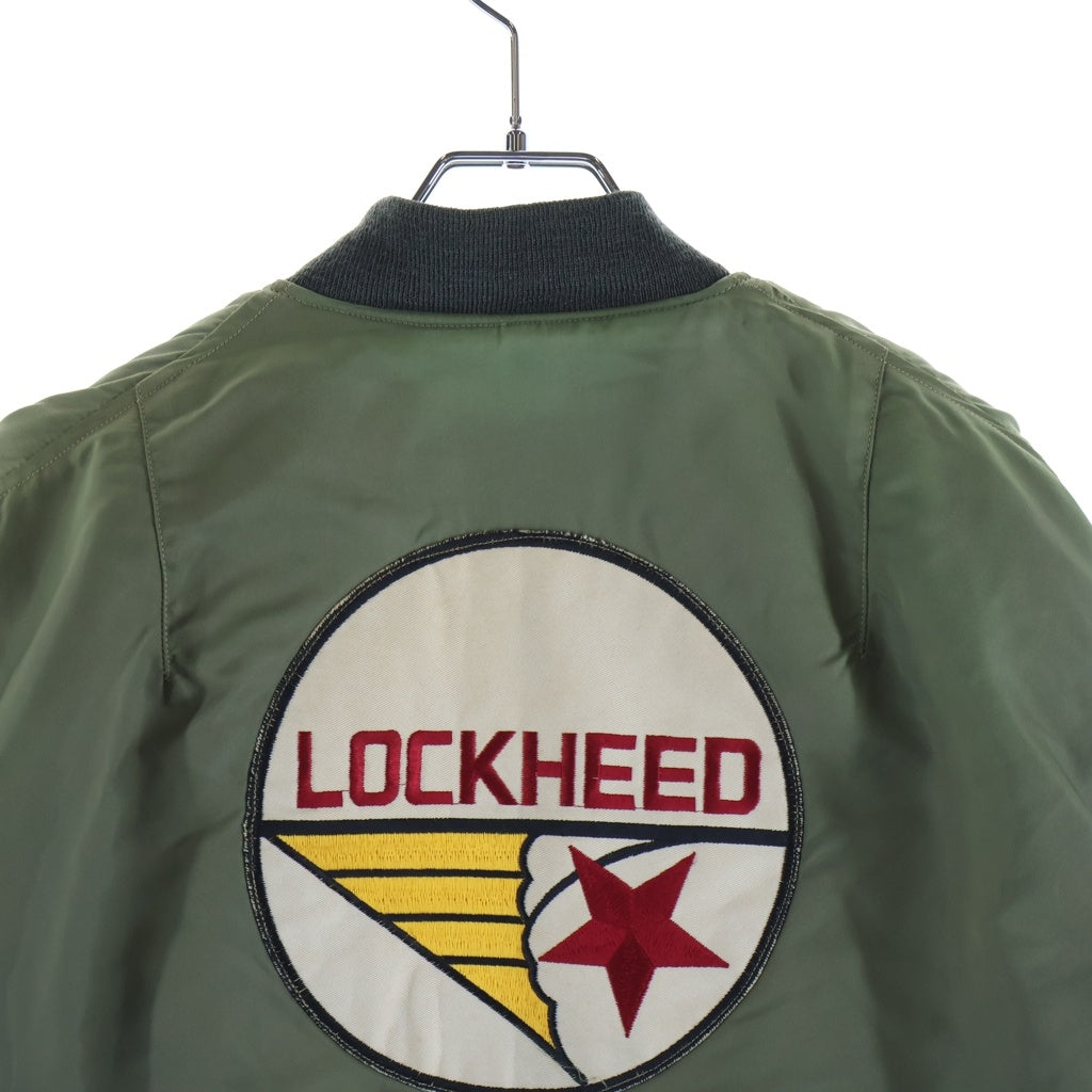Buzz Rickson's(バズリクソンズ) MA-1 ワッペン ナイロン ジップアップ フライト ボンバー 中綿 ジャケット カーキ BR10808