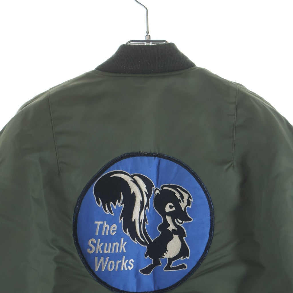 Buzz Rickson's(バズリクソンズ) MA-1 ワッペン ナイロン ジップアップ フライト ボンバー 中綿 ジャケット ブルゾン カーキ BR10984/985