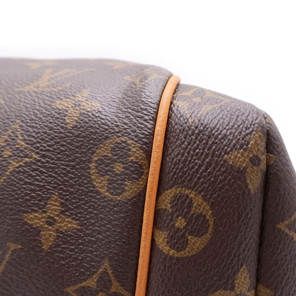 LOUIS VUITTON(ルイヴィトン) モノグラム トータリーMM トートバッグ ハンドバッグ ブラウン レザー×PVC M56689 ゴールド金具 レディース