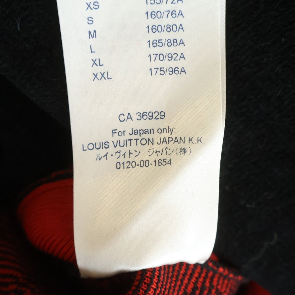 LOUIS VUITTON ルイヴィトン ボーダー ノースリーブセーター クルーネック ブラック LOUIS VUITTON(ルイヴィトン) 20AW モノグラム切替 ニット