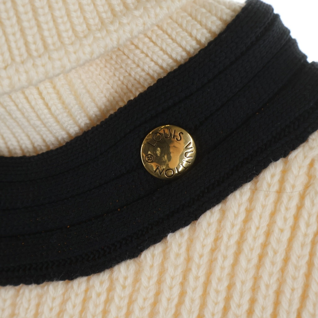 ルイヴィトン  15AW ショルダーボタンカシミアリブニット レディース XS LOUIS VUITTON(ルイヴィトン) 20AW レザーロゴパッチ タートルネック