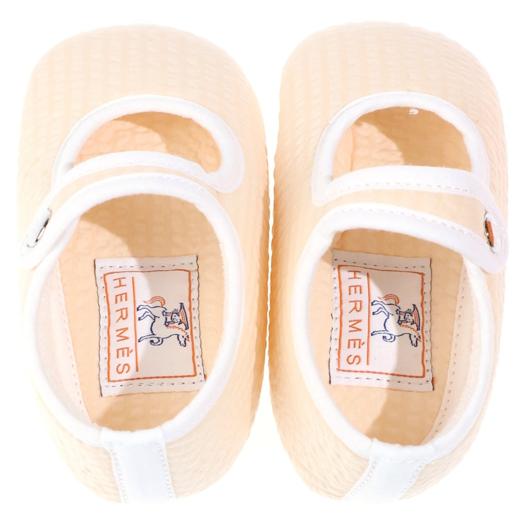 HERMES(エルメス) カブリオルPIF ベビー ファーストシューズ オレンジ キッズ レディース