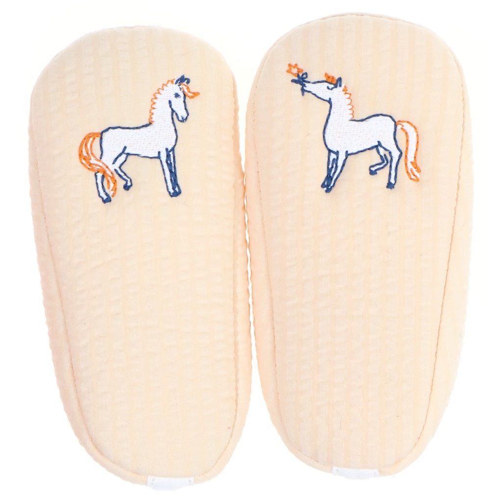 HERMES(エルメス) カブリオルPIF ベビー ファーストシューズ オレンジ キッズ レディース