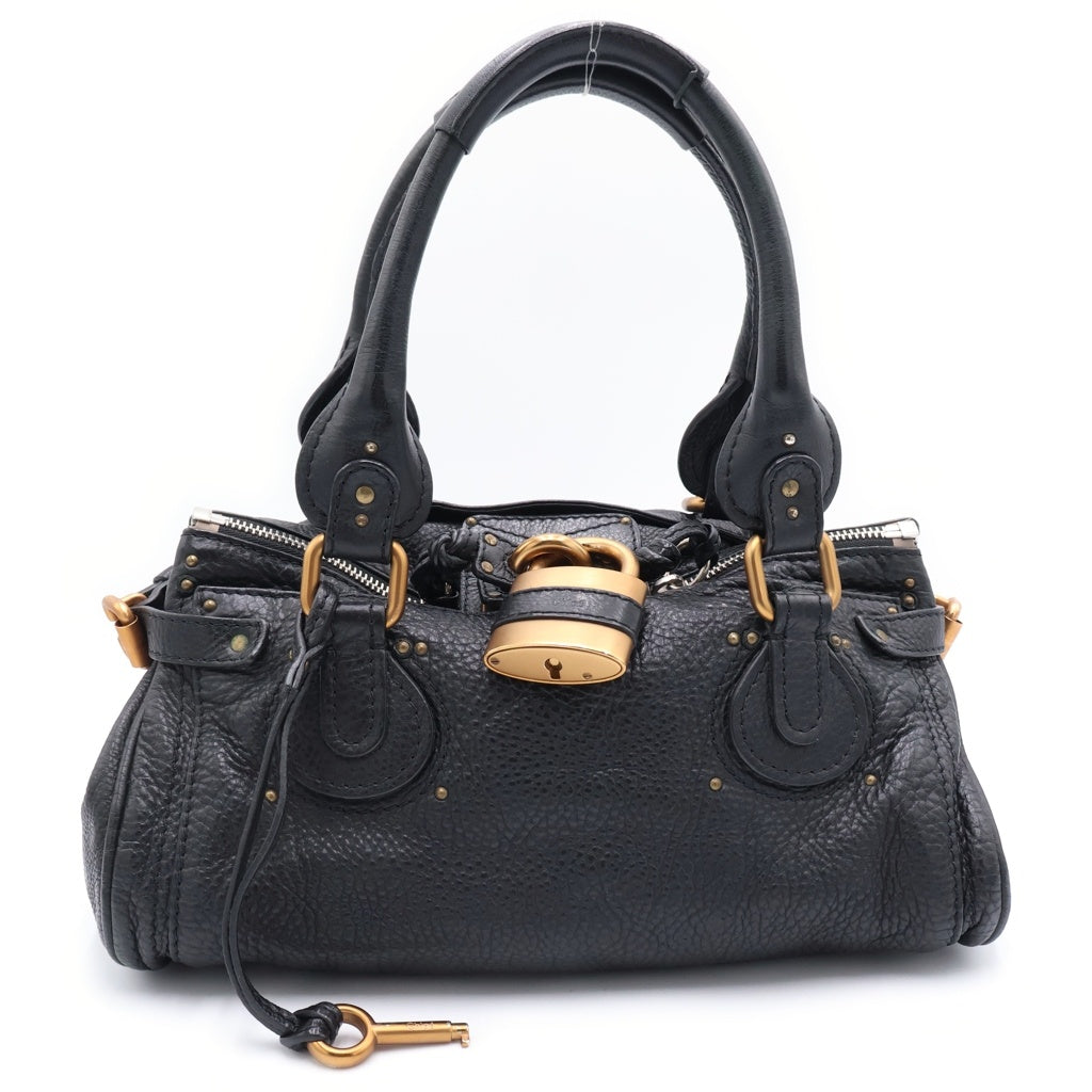 Chloe(クロエ) パディントン ハンドバッグ ボストンバッグ ブラック