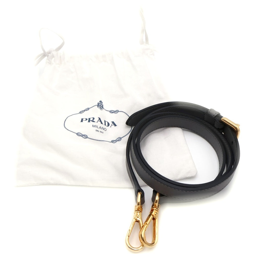 PRADA(プラダ) 2WAYバッグ トートバッグ ハンドバッグ ショルダーバッグ グレー レザー ゴールド金具 レディース