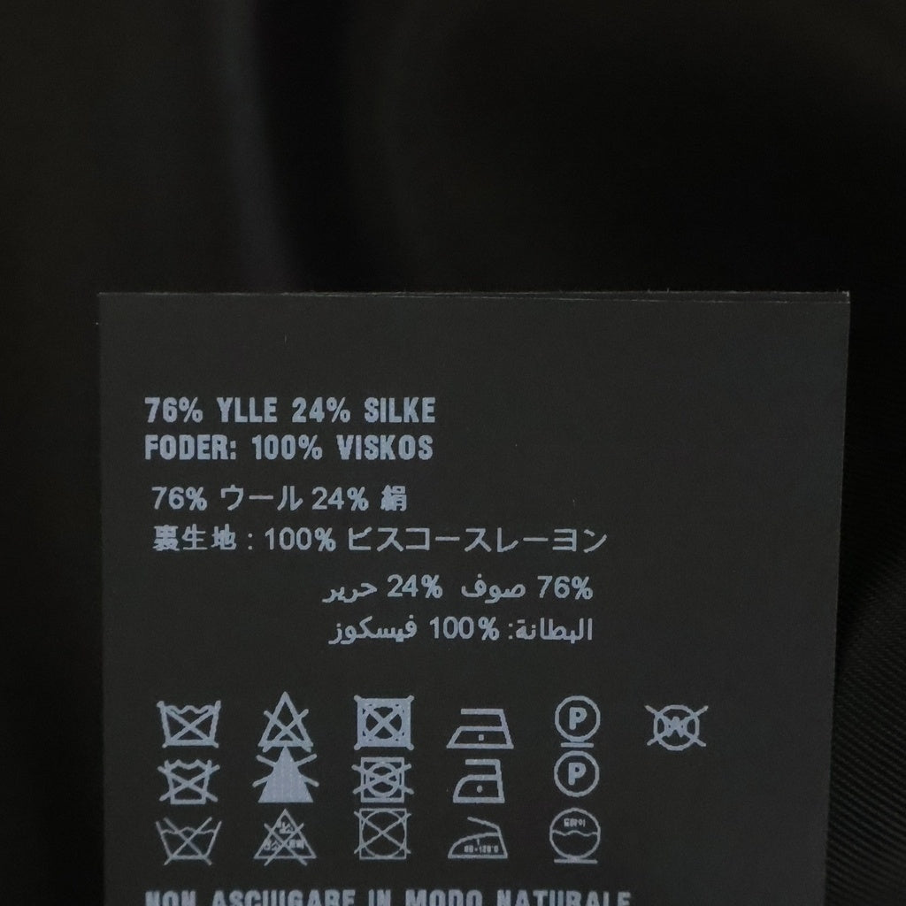 PRADA(プラダ) ノーカラージャケット ブラック ウール×シルク 40 P553N S231 1EVU レディース