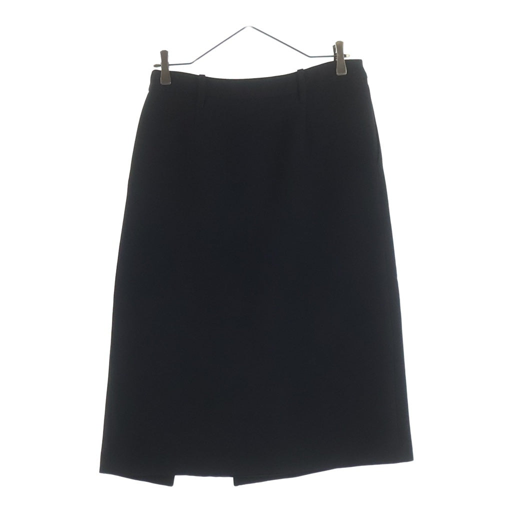 PRADA(プラダ) ロングスカート ブラック ウール×シルク #40 P144V S231 1EVU レディース