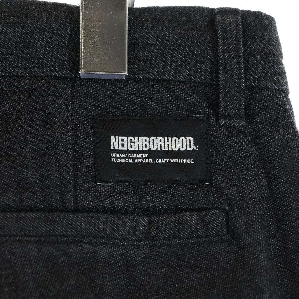 NEIGHBORHOOD(ネイバーフッド) スラックスパンツ ブラック コットン S 232SPNH-PTM01