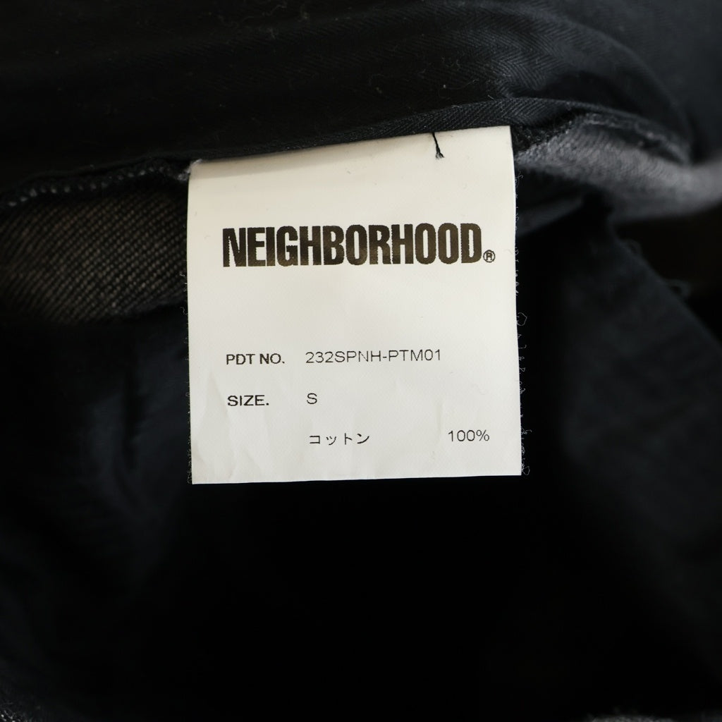 NEIGHBORHOOD(ネイバーフッド) スラックスパンツ ブラック コットン S 232SPNH-PTM01