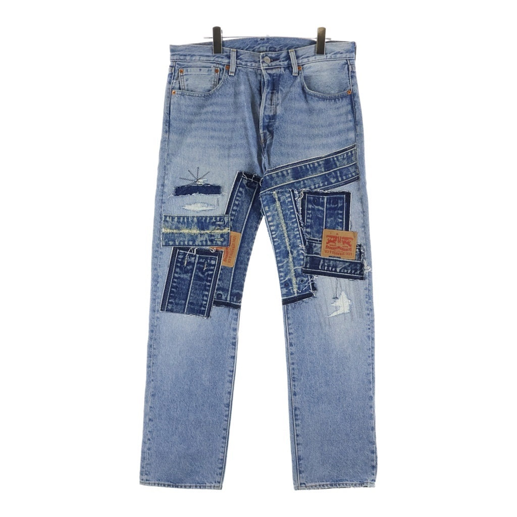 Levi's(リーバイス) パッチワーク デニムパンツ インディゴブルー32