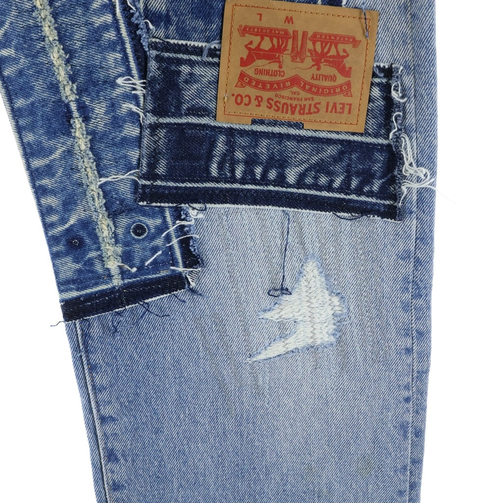 Levi's(リーバイス) パッチワーク デニムパンツ インディゴブルー32