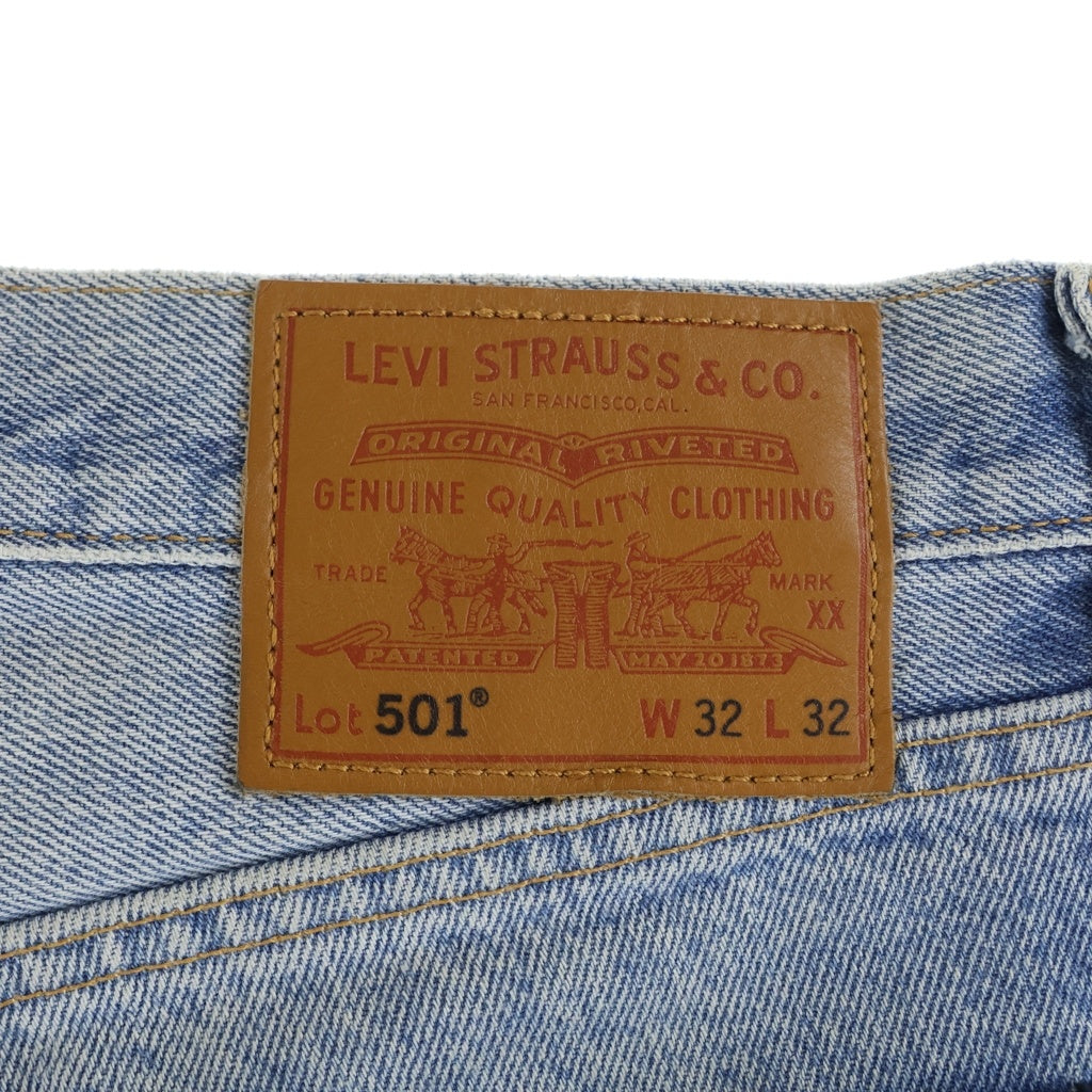 Levi's(リーバイス) パッチワーク デニムパンツ インディゴブルー32