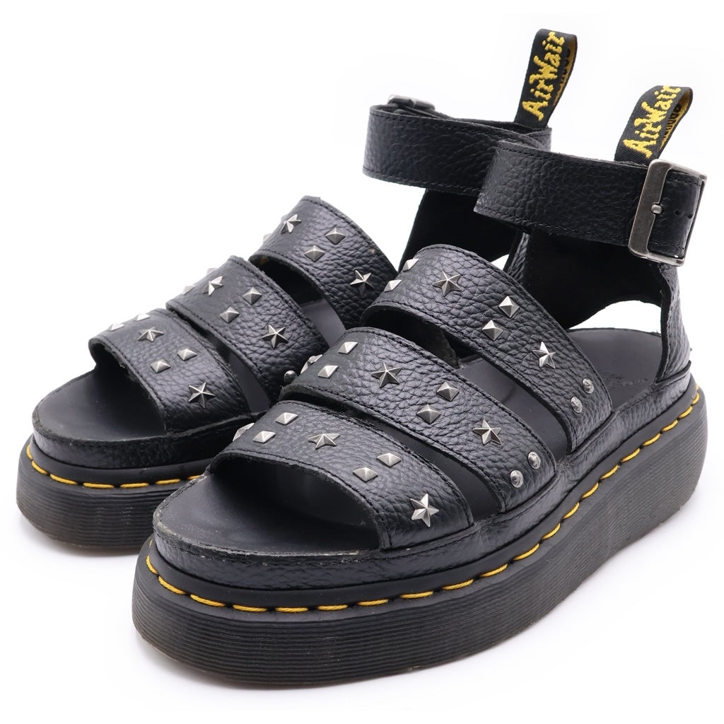 Dr.Martens(ドクターマーチン) スタッズサンダル ブラック レザー #38 レディース