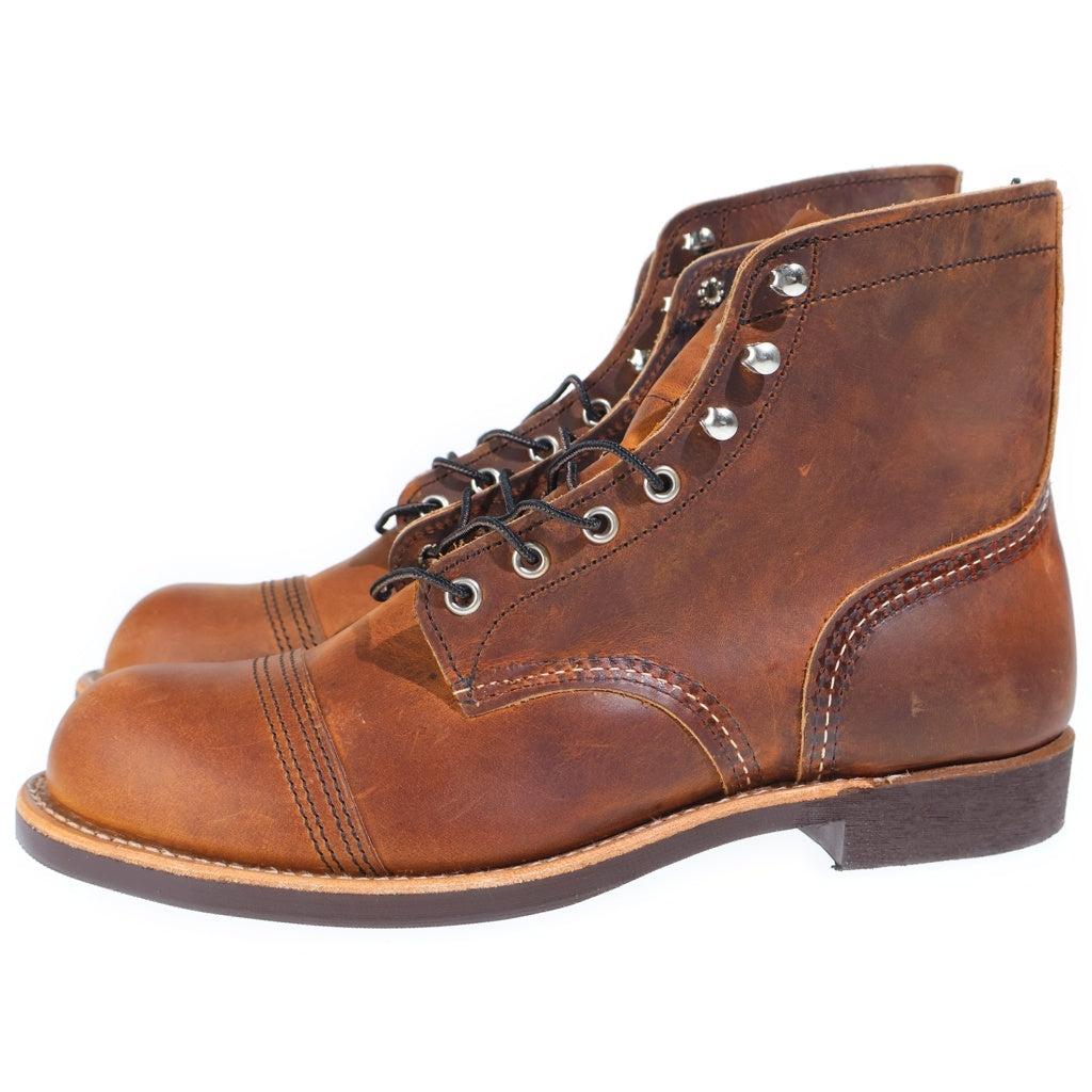 RED WING(レッド ウイング) アイアンレンジャー レザー レースアップ ショート ブーツ ブラウン 8085