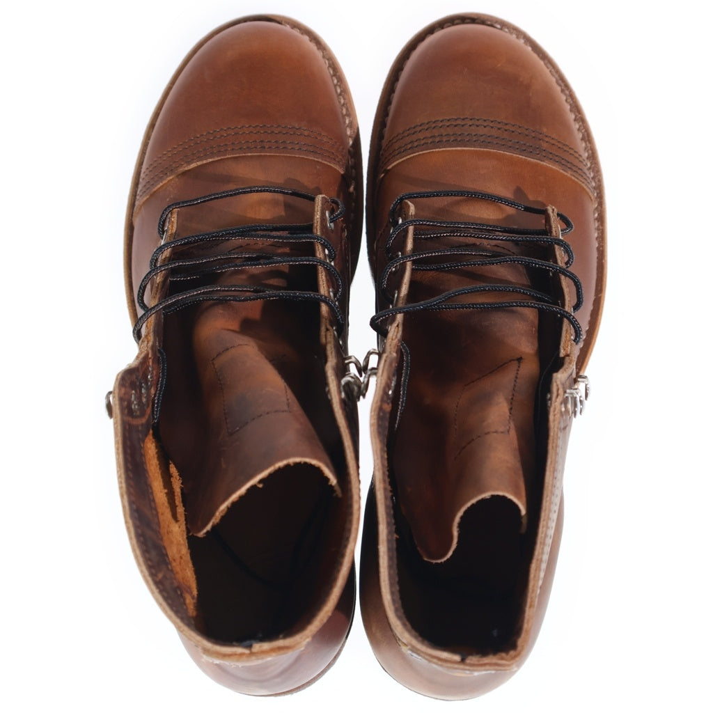 RED WING(レッド ウイング) アイアンレンジャー レザー レースアップ ショート ブーツ ブラウン 8085