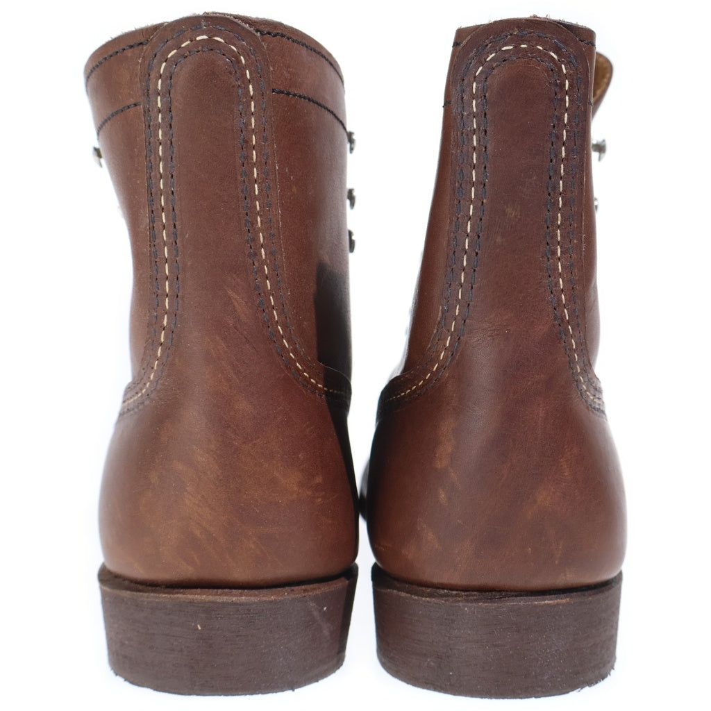 RED WING(レッド ウイング) アイアンレンジャー レザー レースアップ ショート ブーツ ブラウン 8111