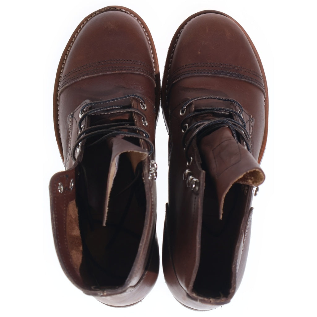 RED WING(レッド ウイング) アイアンレンジャー レザー レースアップ ショート ブーツ ブラウン 8111