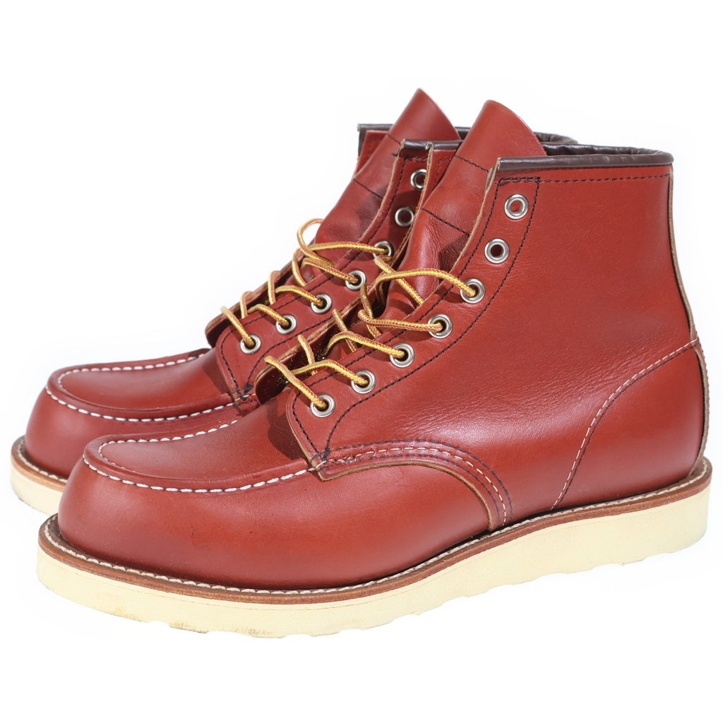 RED WING(レッド ウイング) 6インチ クラシックモック レザー レースアップ ショート ブーツ レッド/ブラウン 8875