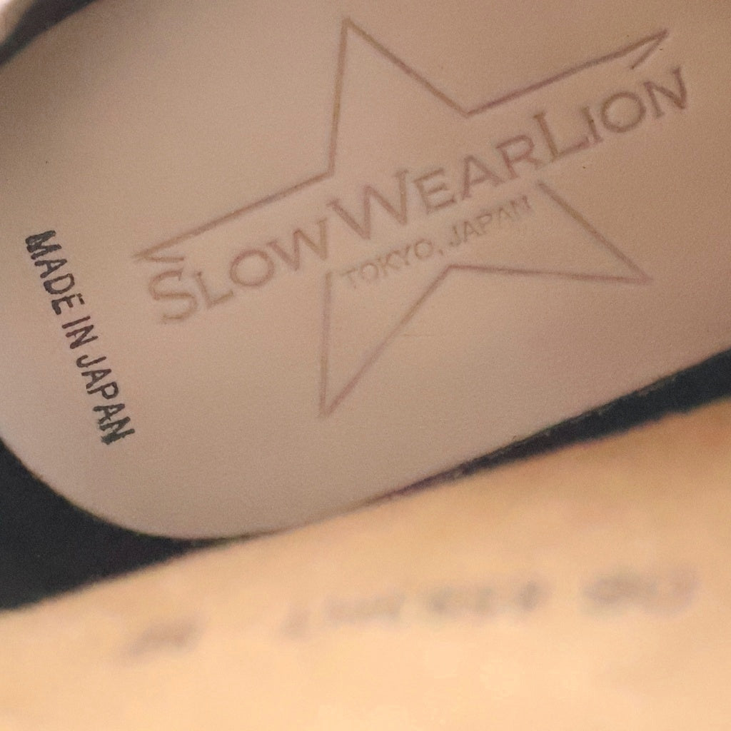 SLOW WEAR LION(スロウウェアライオン) クロムエクセルレザー ワーク ショートブーツ ビブラムソール#700 ブラック 8593HT