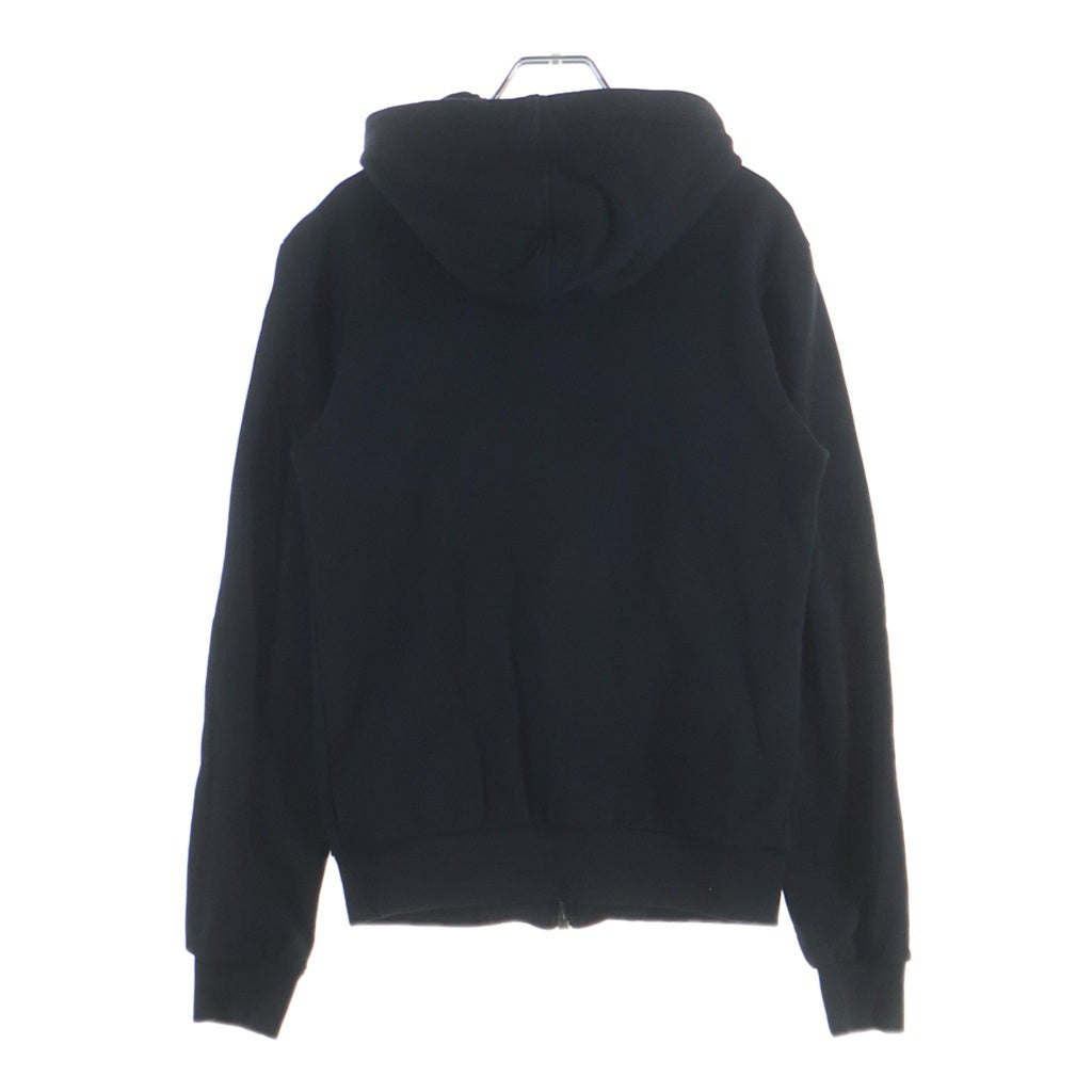 DOLCE & GABBANA(ドルチェアンドガッバーナ) ロゴプレート ジップアップ スウェットパーカー フーディー ブラック JB-G9CZ6T/G7ZXD-B