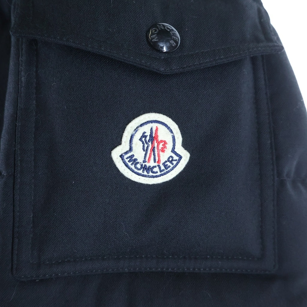 MONCLER(モンクレール) 20AW MONTGENEVRE モンジュネーブル ウール フーデッド ダウンジャケット ブラック F20911A53700 54272