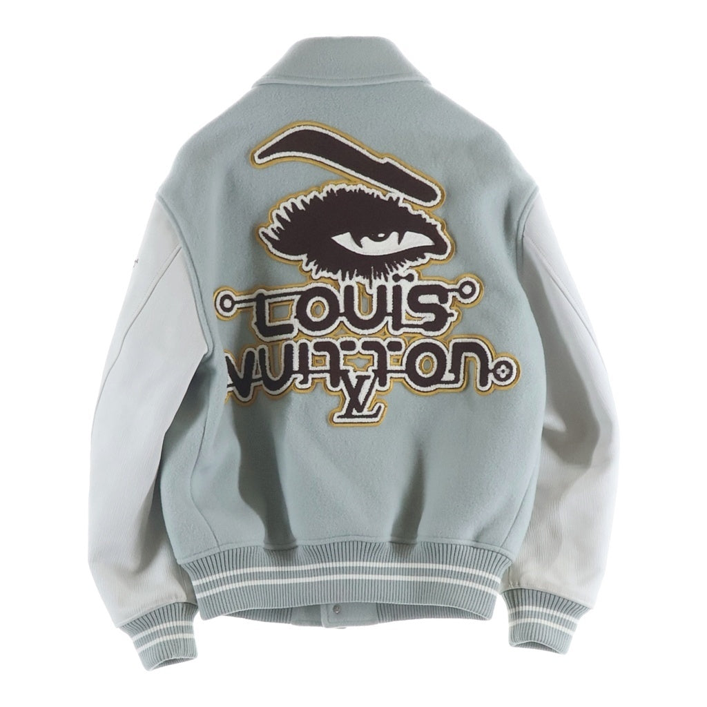 LOUIS VUITTON(ルイヴィトン) バーシティレザージャケット エピ ウール グレー #46 RM232M CAW HPL68E