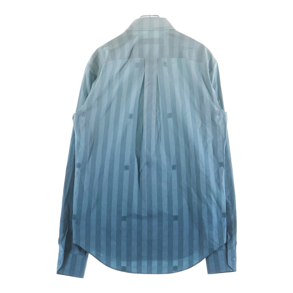 LOUIS VUITTON(ルイヴィトン) ダミエ ストライプ グラデーション ロングスリーブシャツ ターコイズブルー #S RM222V MW6 HNS02W