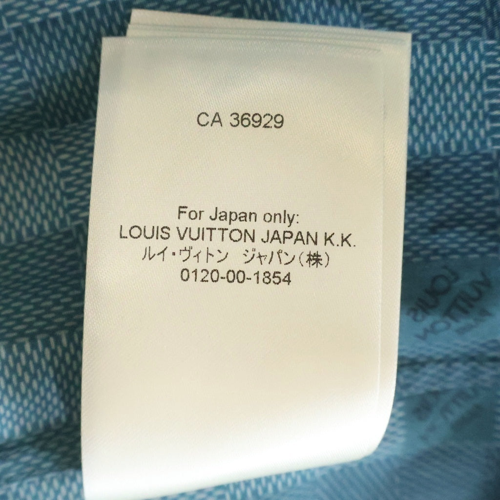 LOUIS VUITTON(ルイヴィトン) ダミエ ストライプ グラデーション ロングスリーブシャツ ターコイズブルー #S RM222V MW6 HNS02W