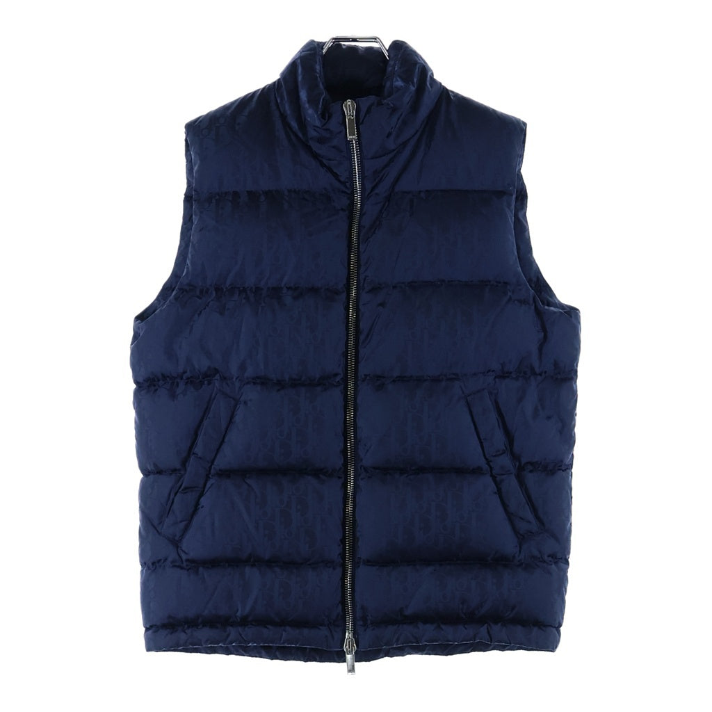 Christian Dior クリスチャンディオール オブリーク ダウンベスト ネイビー #44 033C410A4462 Christian Dior(クリスチャンディオール) オブリーク ダウンベスト