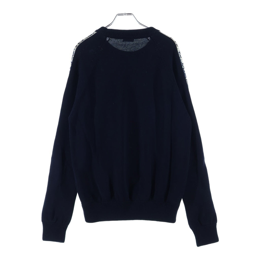 Christian Dior(クリスチャンディオール) オブリークインサート ニットセーター ブラック #M 113M638A1187
