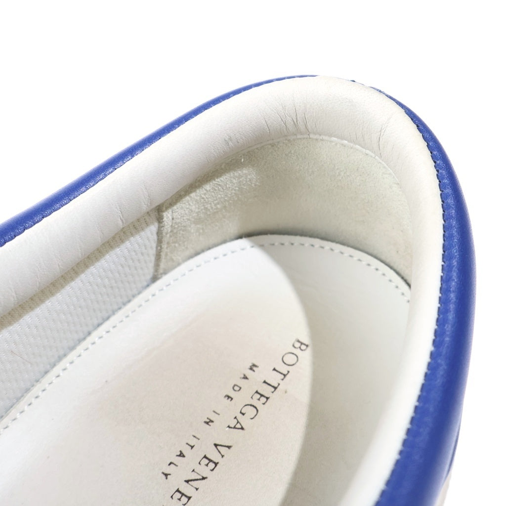 BOTTEGA VENETA(ボッテガヴェネタ) イントレチャート レザー ローカットシューズ スニーカー スリッポン ブルー