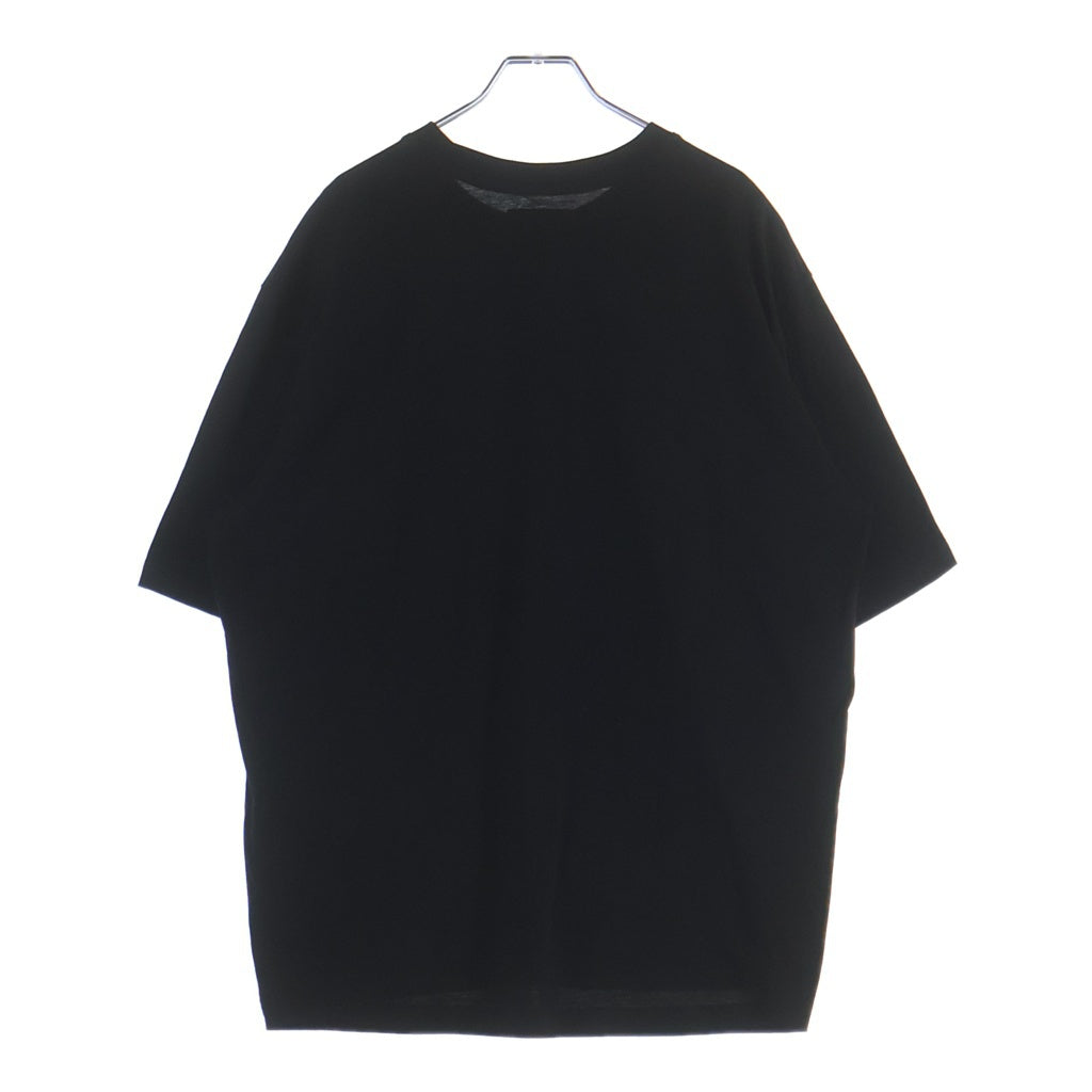AX ARMANI EXCHANGE(アルマーニ エクスチェンジ) ICON ロゴ刺繍 ポケットデザイン クルーネック 半袖Tシャツ カットソー ブラック XM000366