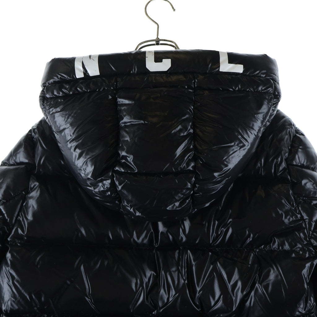 MONCLER(モンクレール) 19AW DUBOIS デュボア ラバーワッペンロゴ ダウンジャケット ブラック E20914131505 68950